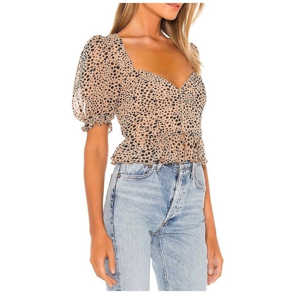 Majorelle Pacific Top in Natural Leopard size xxs - Picture 3 of 10